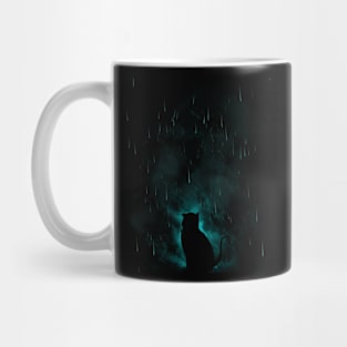 Street Cat and Rain Mug